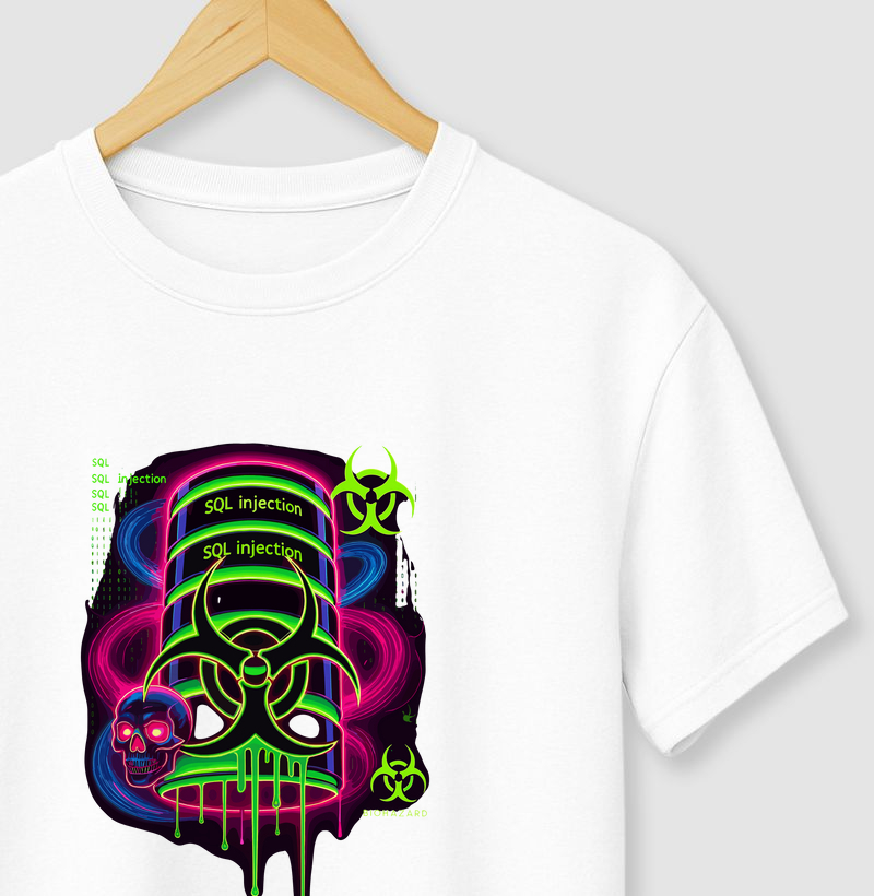 Camiseta SQL Injection Biohazard (DBA) (CYB)