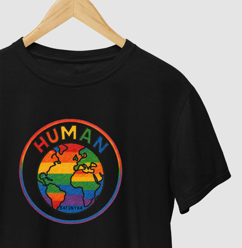 Camiseta HUMAN: Planeta Orgulho LGBTQIA+ 🌍💖