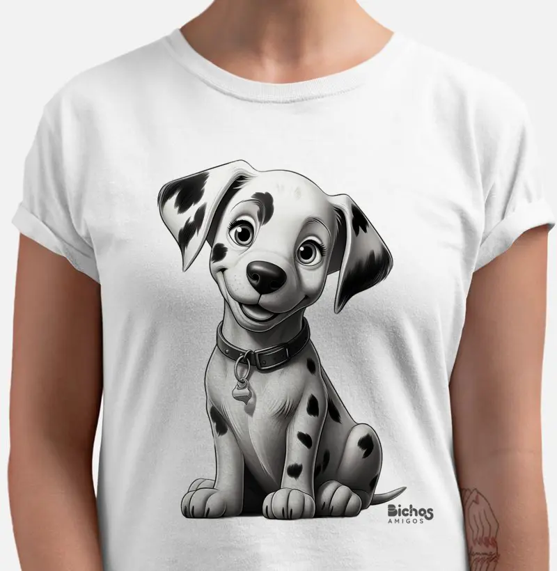 Camiseta Dalmata - Bichos Amigos