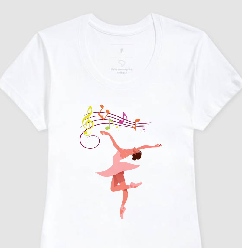 T-shirt Bailarina Musical 
