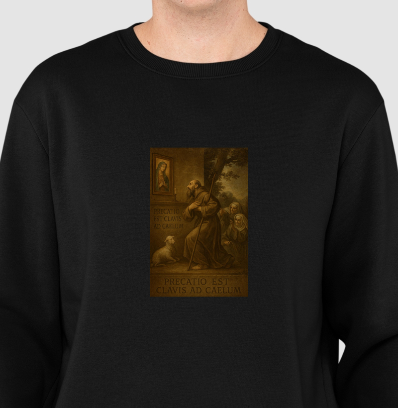 Sueter Moletom Precatio Est Clavis ad Caelum