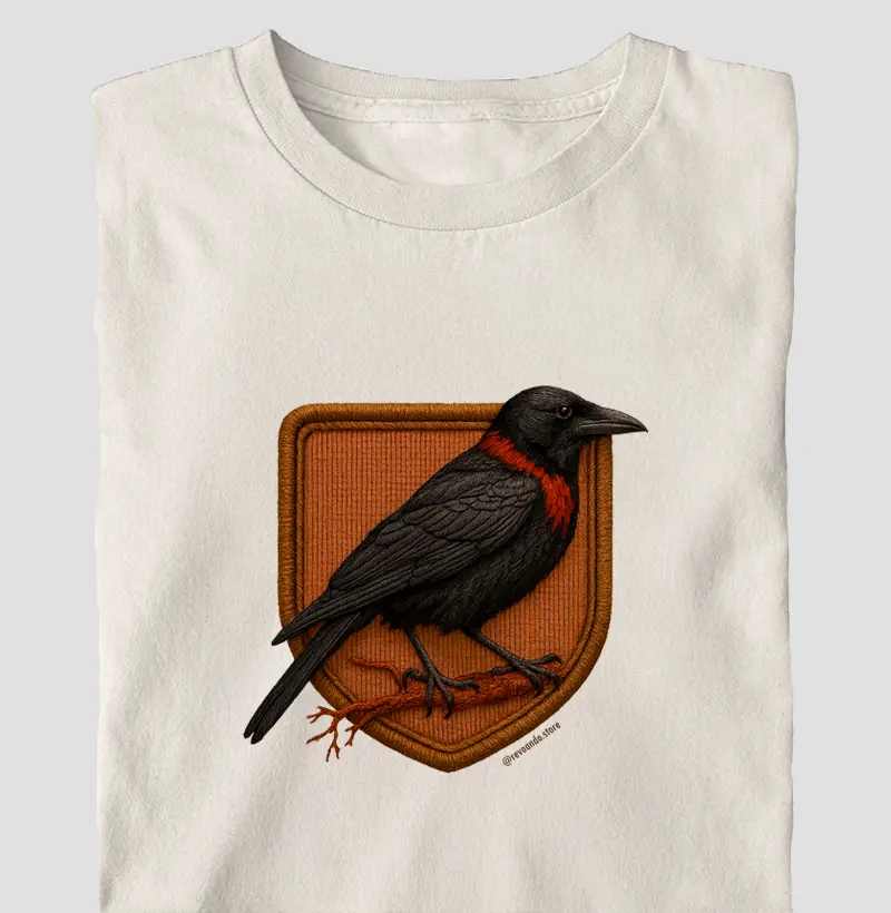 Aves em Linha - Corvo - Oversized