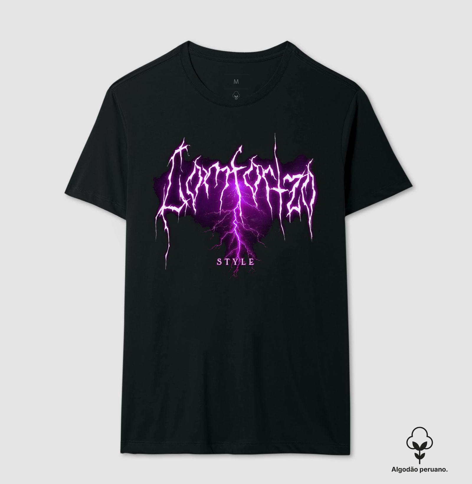 Camiseta algodão peruano: Lightning 