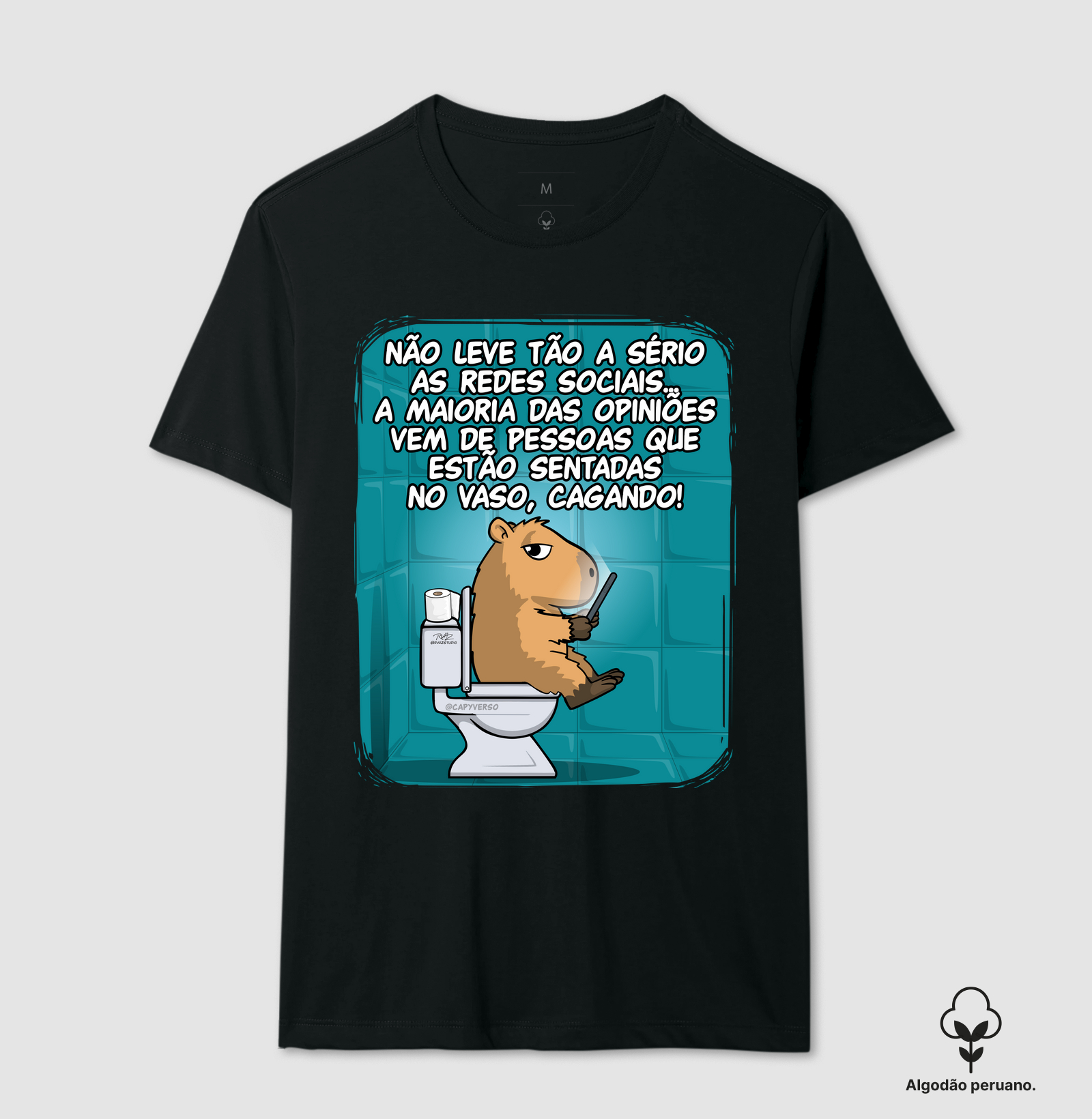 Camiseta Capivara Banheiro
