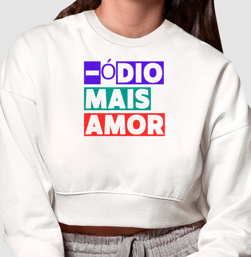 Cropped Moletom - Mais Amor
