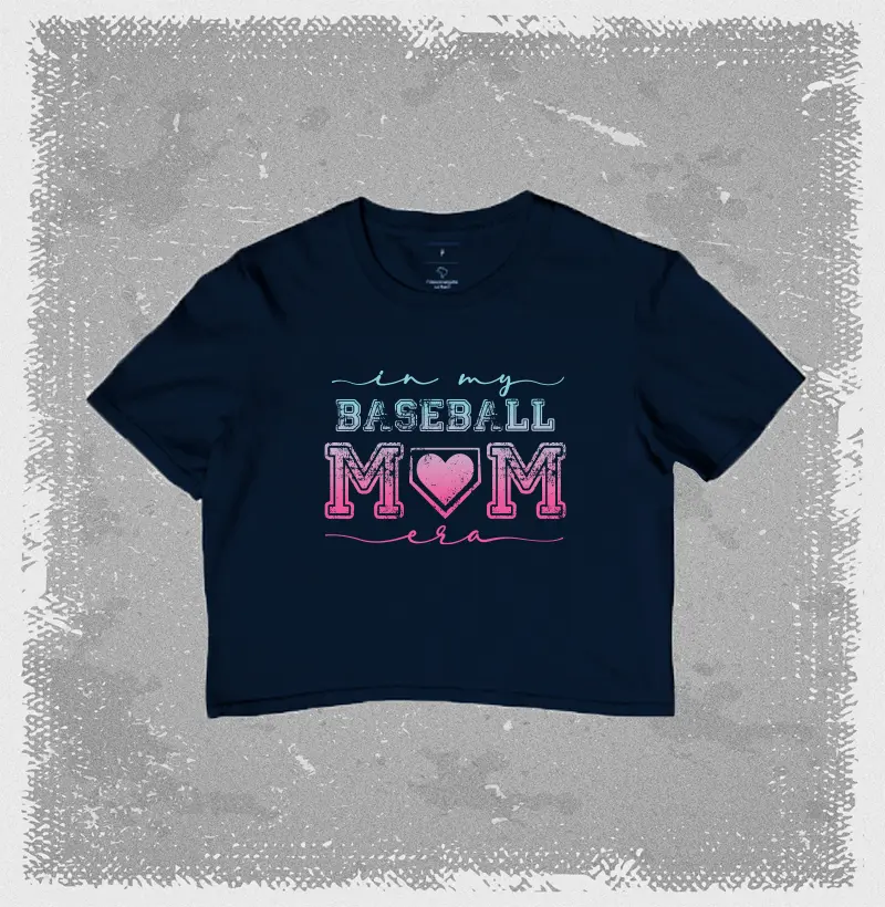 Cropped Baseball Mom