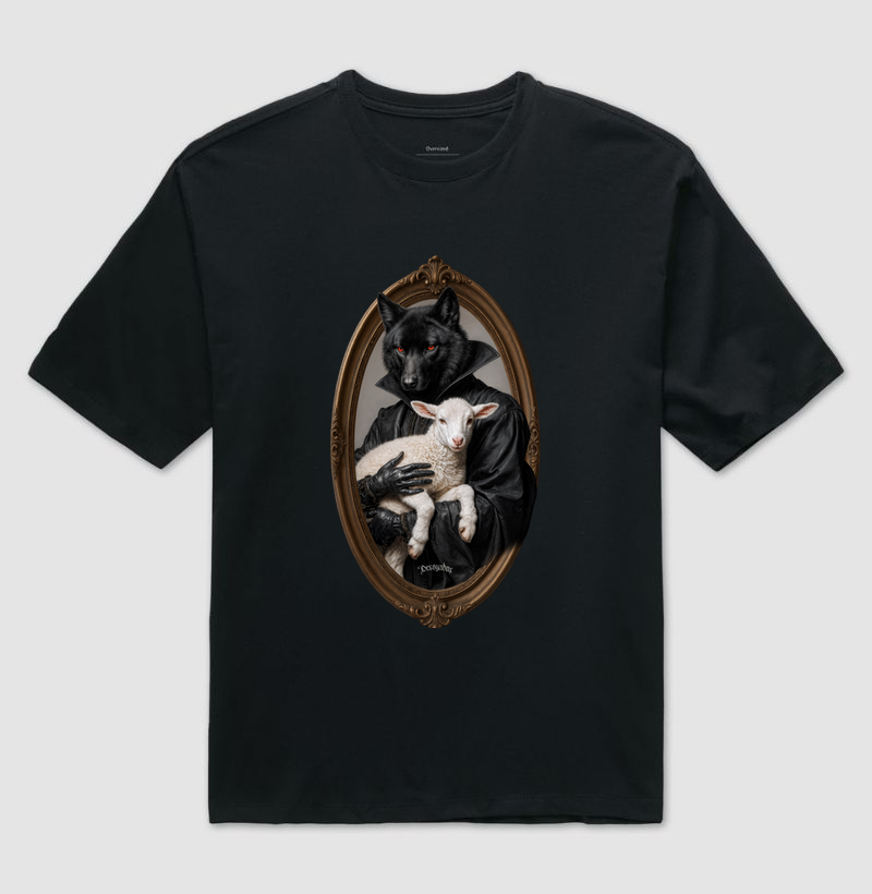 [Oversized] LOBO EM PELE DE CORDEIRO