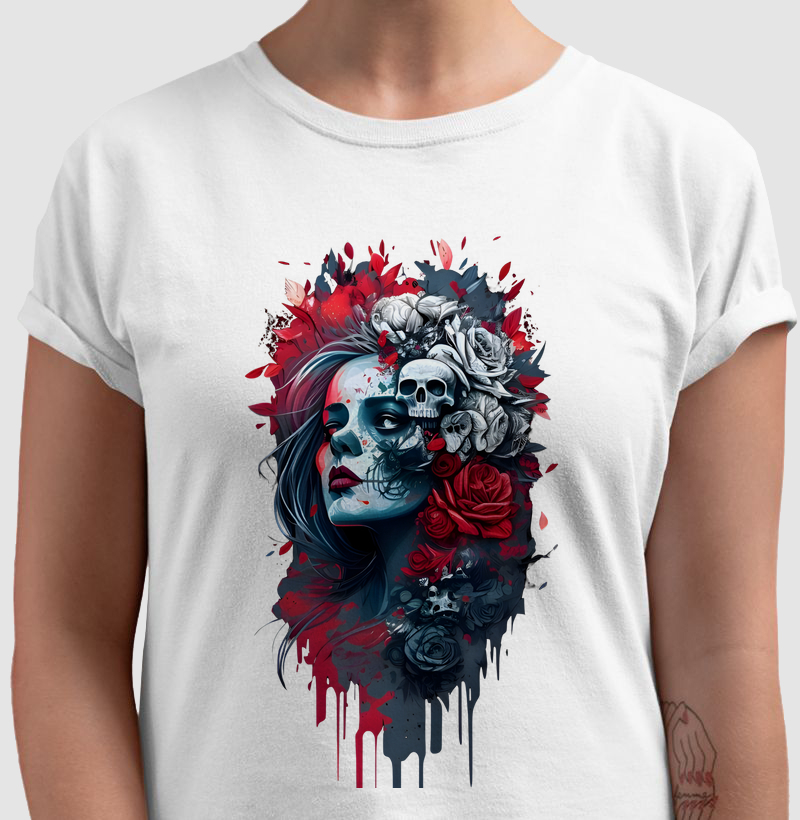 Camiseta Love Skull Woman