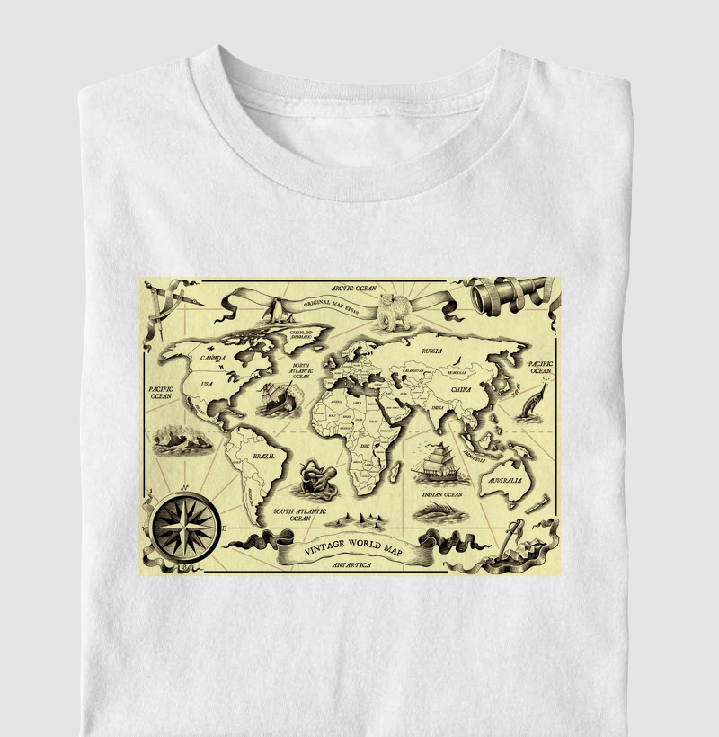 MAPA MUNDI VINTAGE