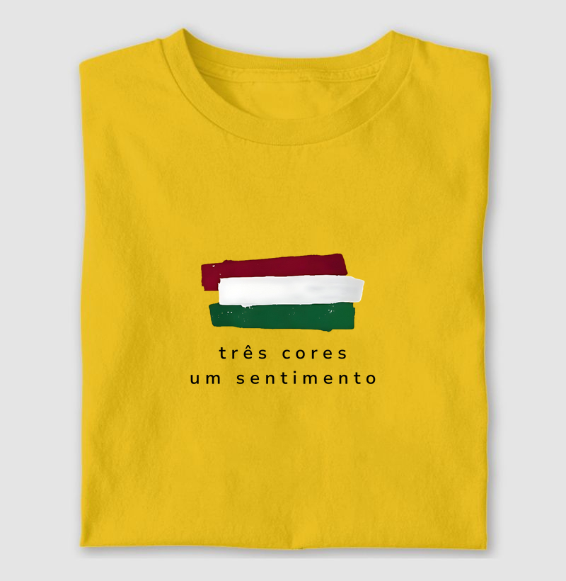 Camisa 3cores1sentimento amarela
