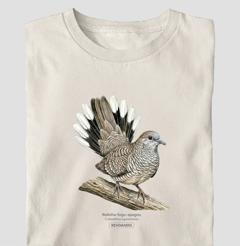 Traços Alados - Rolinha-fogo-apagou - Oversized