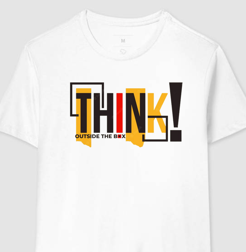 Camiseta Pense Fora da Caixa