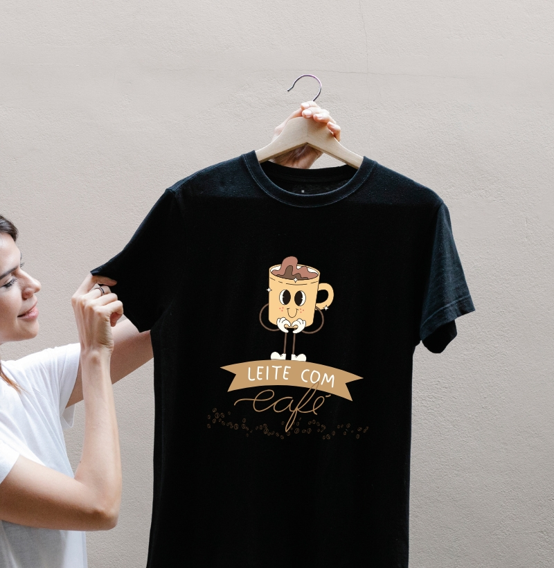 Leite com Café - Coleção Coffee Retrô