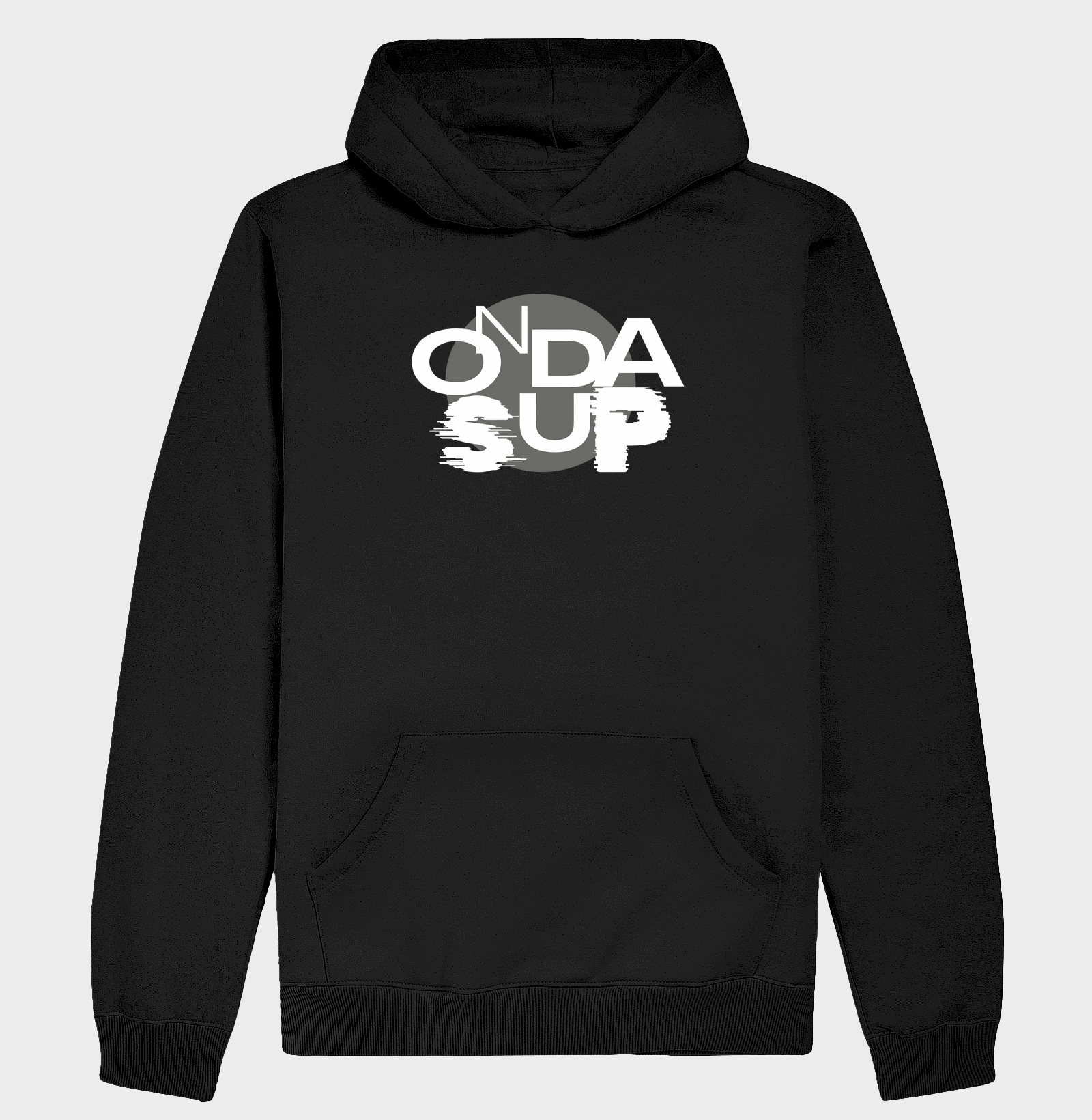 Hoodie OndaSup – Modelo Brush & Flow | Preto