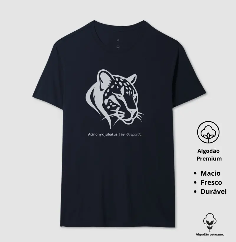 Camiseta Animalis Veloz e Rápido 100% Algodão Peruano