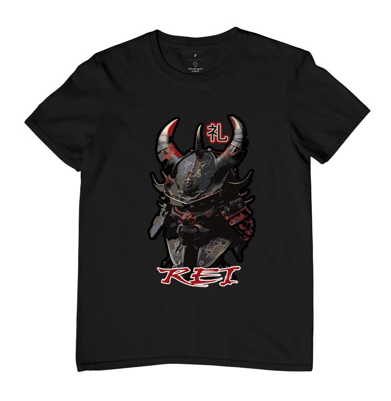 camiseta Samurai REI - RESPEITO, POLIDEZ, CORTESIA