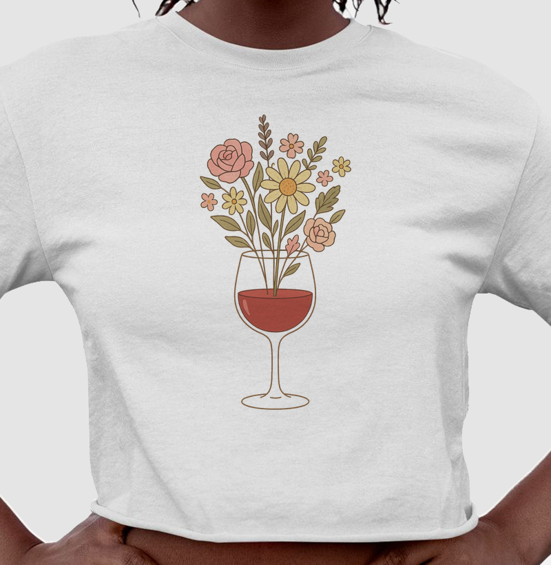 Camiseta Wine & Bloom