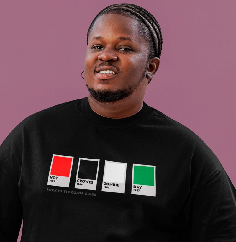 Camisa Oversized Rock Color Guide