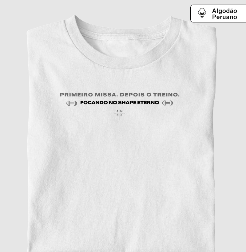 PRIMEIRO A MISSA. DEPOIS O TREINO