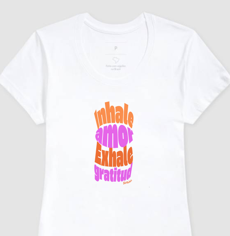 Inhale amor, Exhale gratitud - orange
