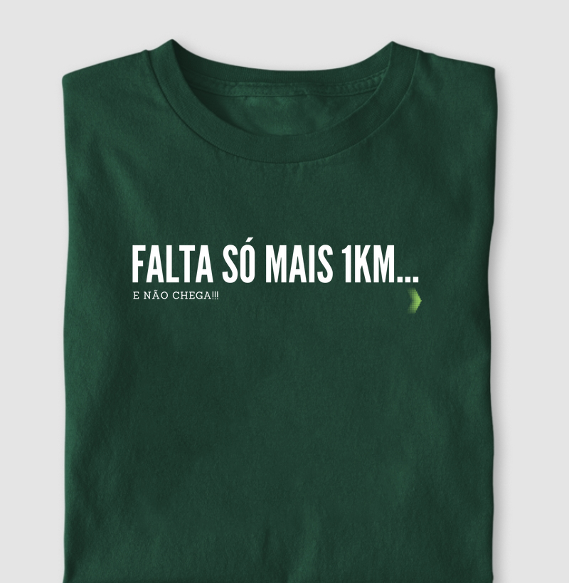 Falta só mais 1 km de corrida
