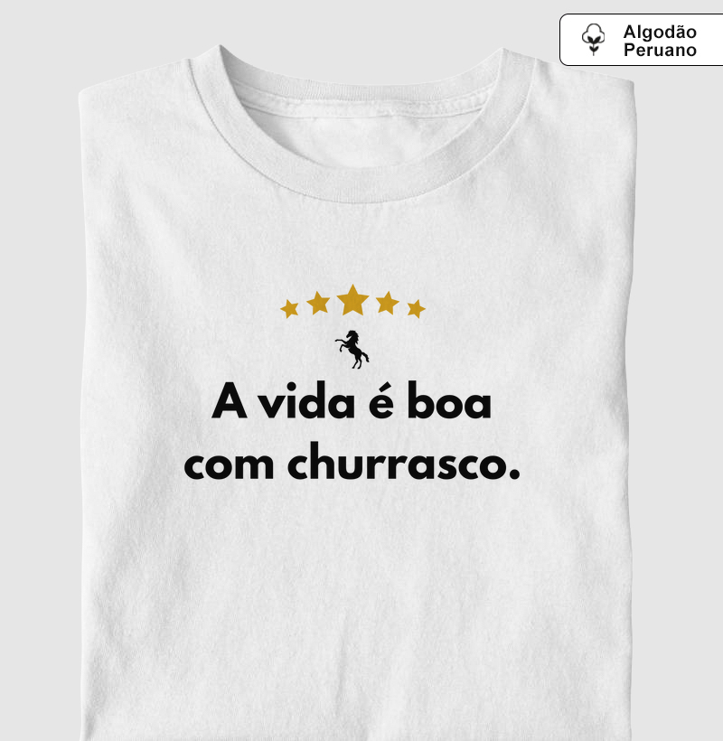 A vida é boa com churrasco