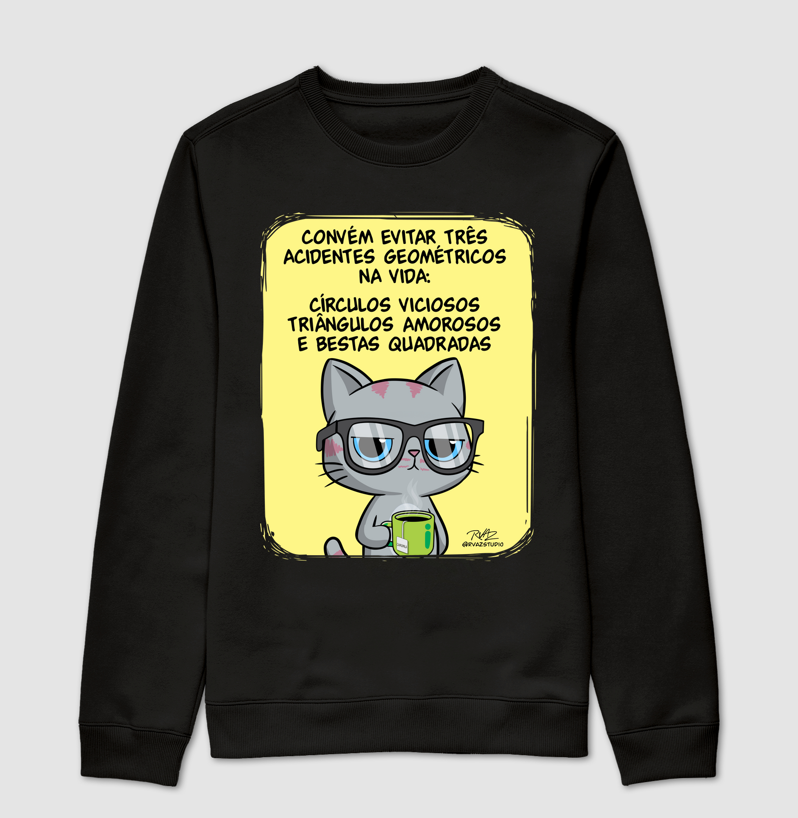 Camiseta Gato Sincero Geometria