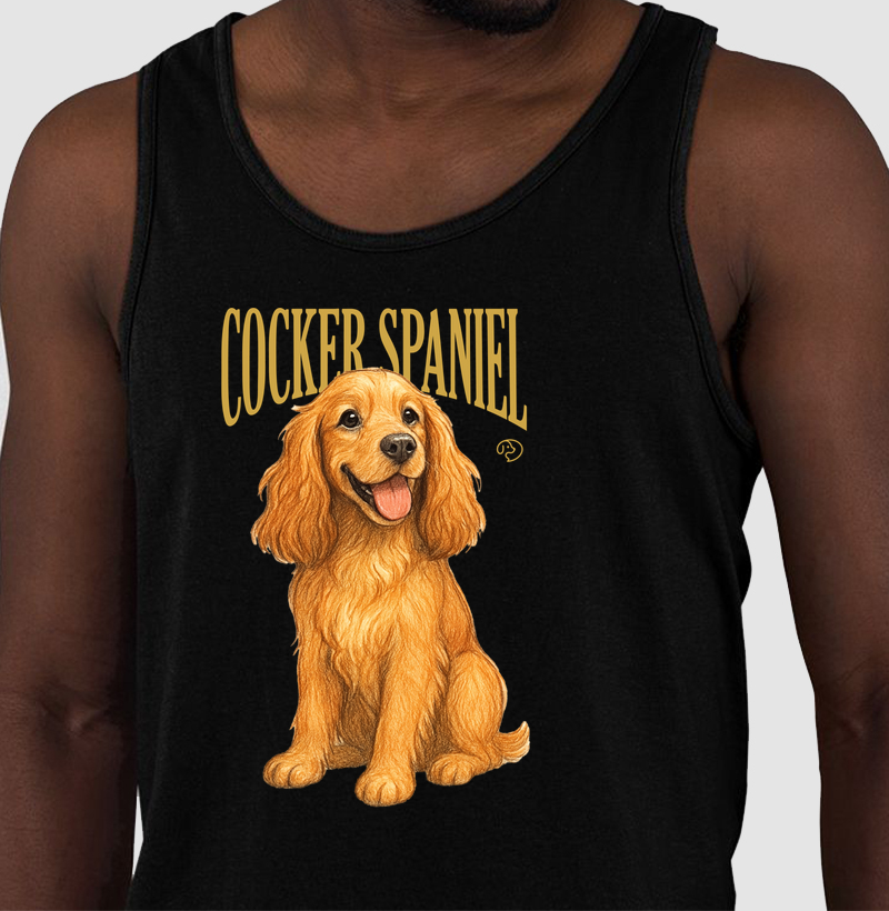Cocker Spaniel Dourado Vintage