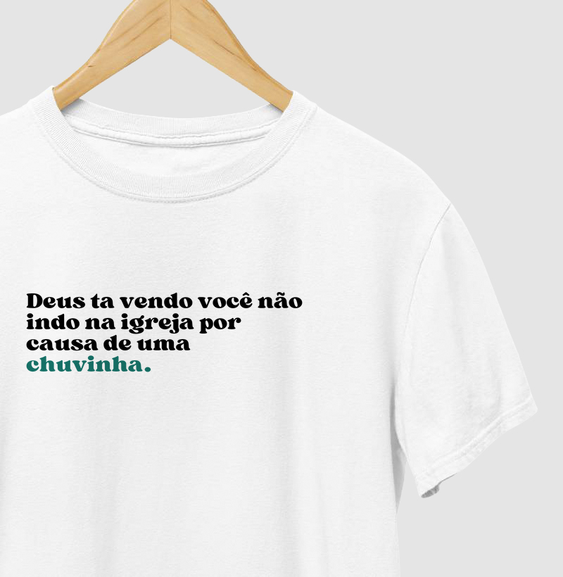 Deus ta vendo você com medo da chuvinha