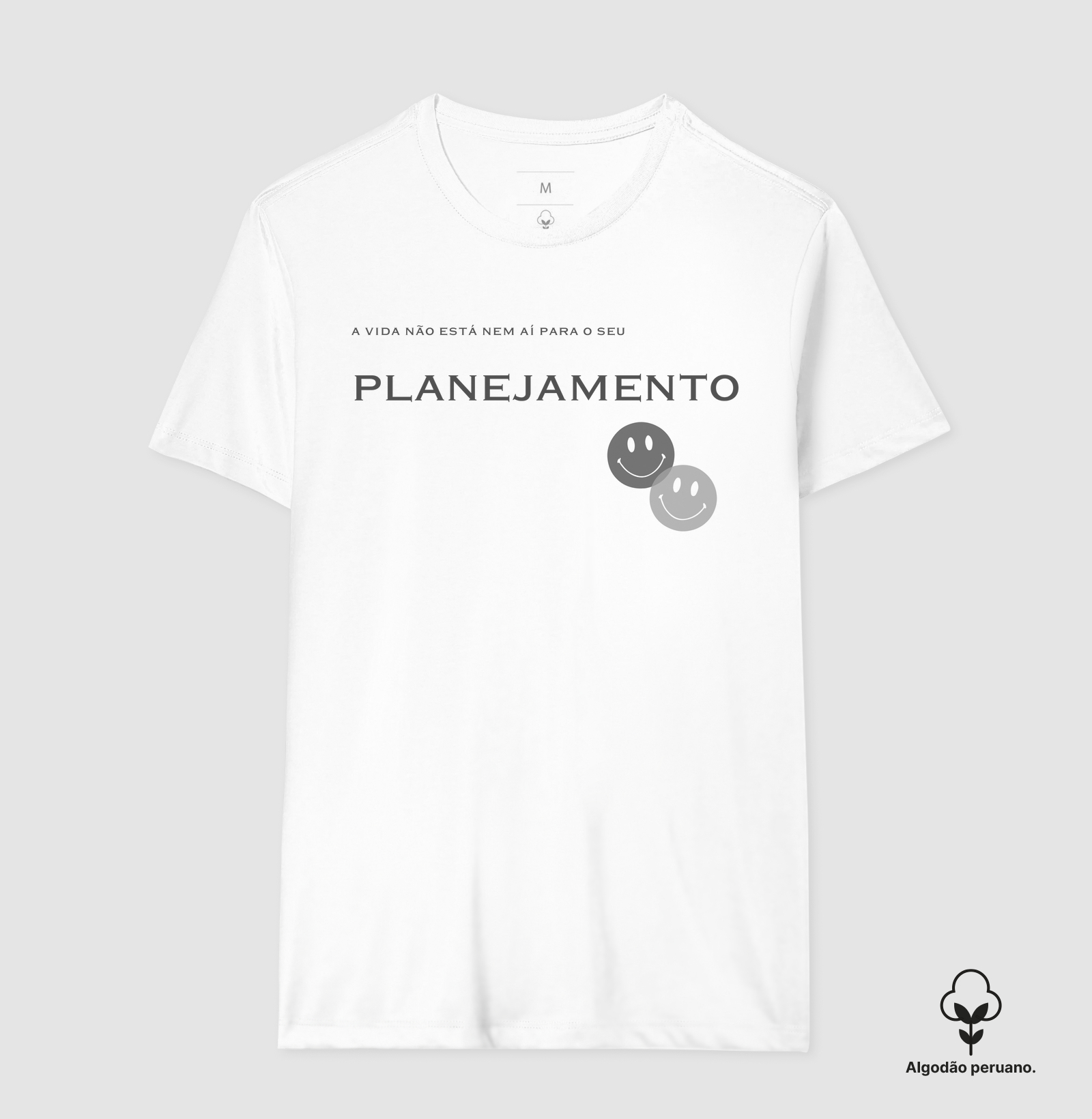 Camiseta em Algodão Peruano Planejamento