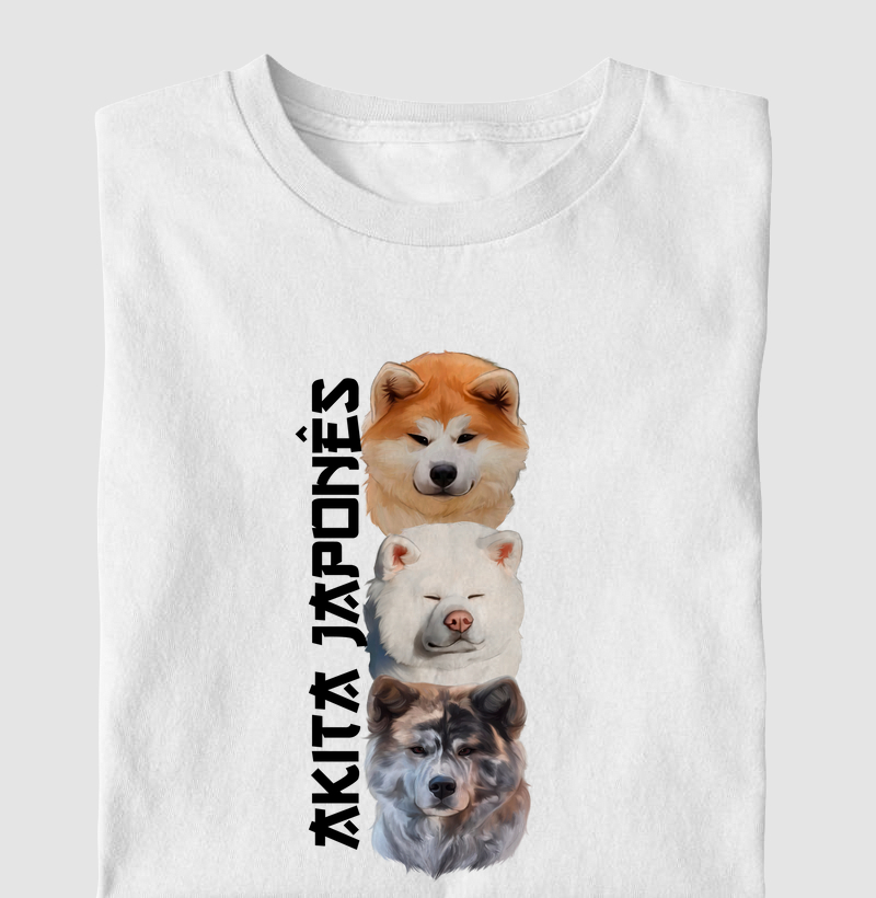 Akita Japonês 3 Cores