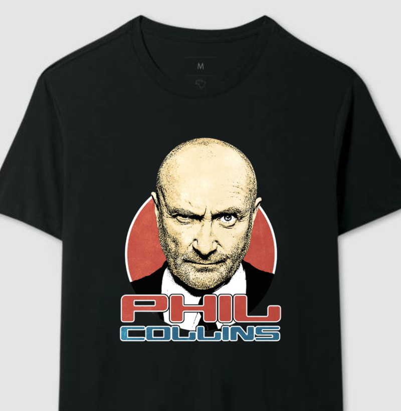 Camiseta Phil Collins - Arte