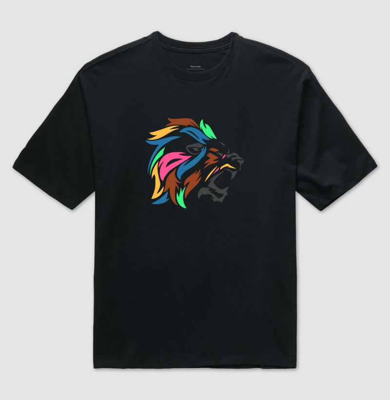 Camiseta Animalis Carnaval de Cores 100% Algodão
