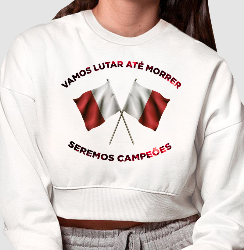 Moletom Cropped Bandeiras