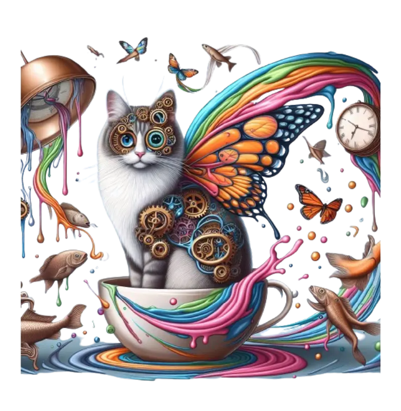 Gato surrealista 