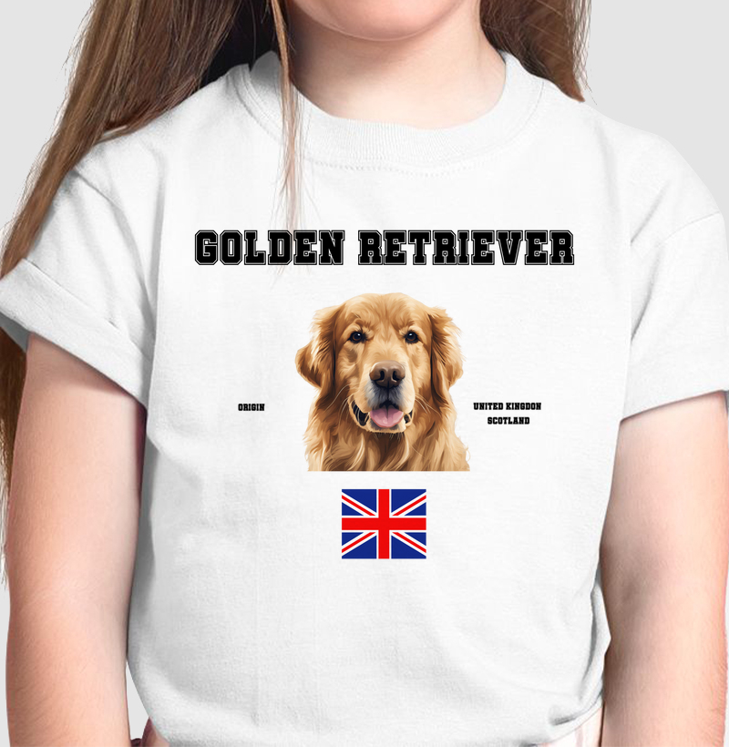 Golden Retriever -letras pretas