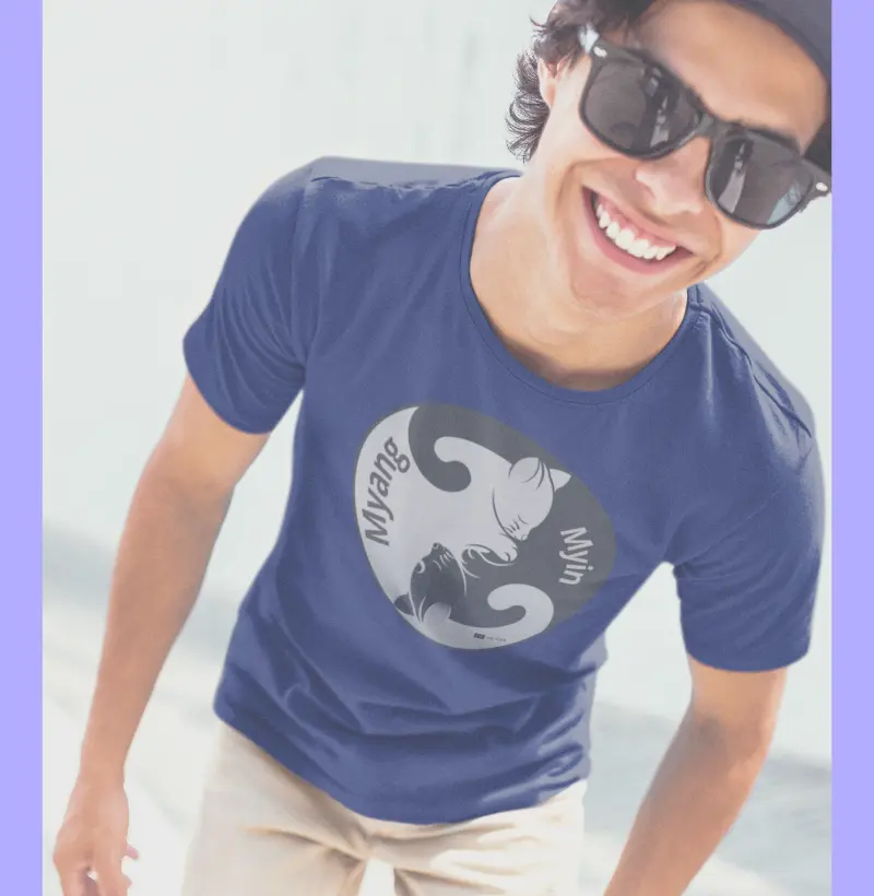 003 - Camiseta 100% algodão Myin_Myang