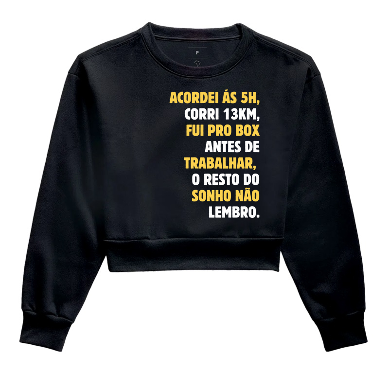 Acordei às 5h