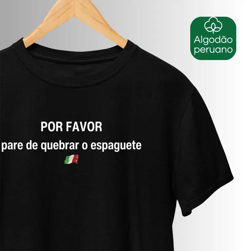 Pare de quebrar o espaguete!