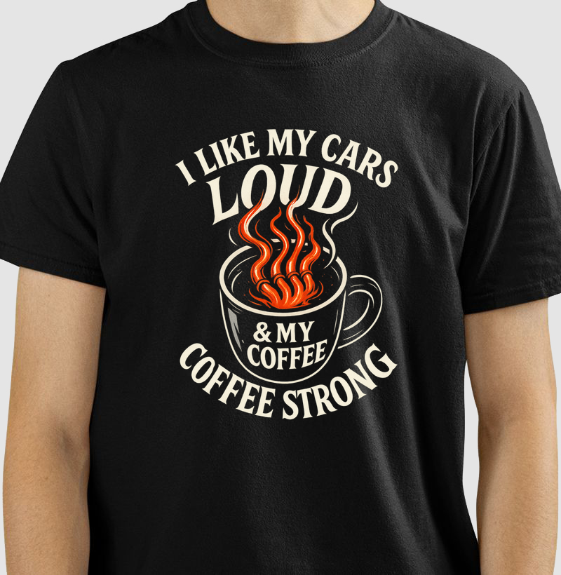 camiseta-garage-motors-kustom-i-like-my-cars-loud-and-my-coffee-strong
