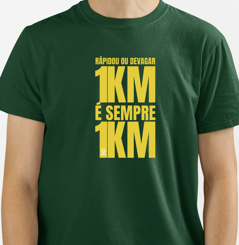 Camiseta Corrida 1km Colorida