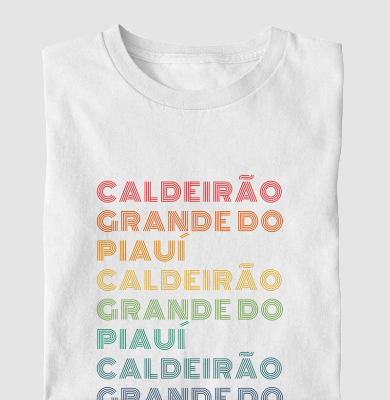 Caldeirão Grande do Piauí Letreiro Retrô