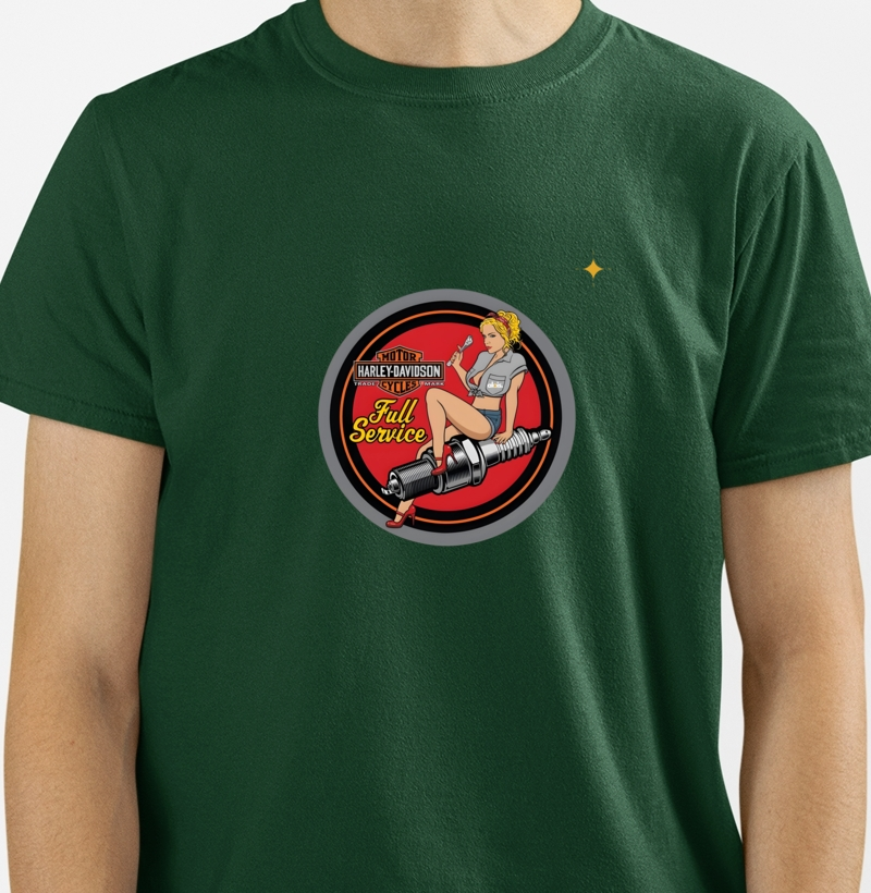 CAMISETA PREMIUM - OFICINA HARLEY
