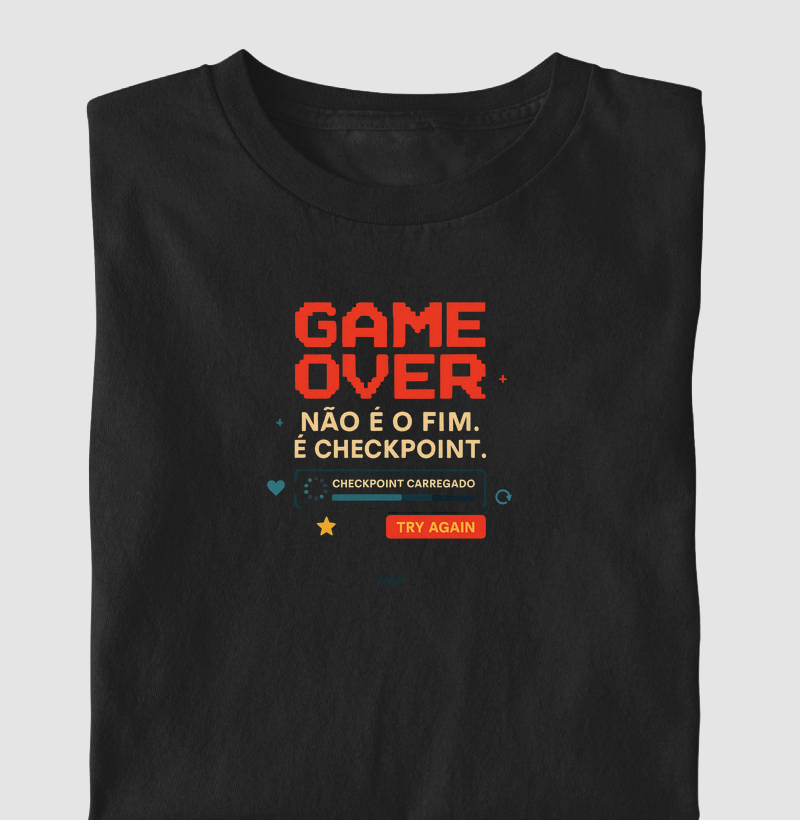 FunPhrase Game Over Não É o Fim É Checkpoint