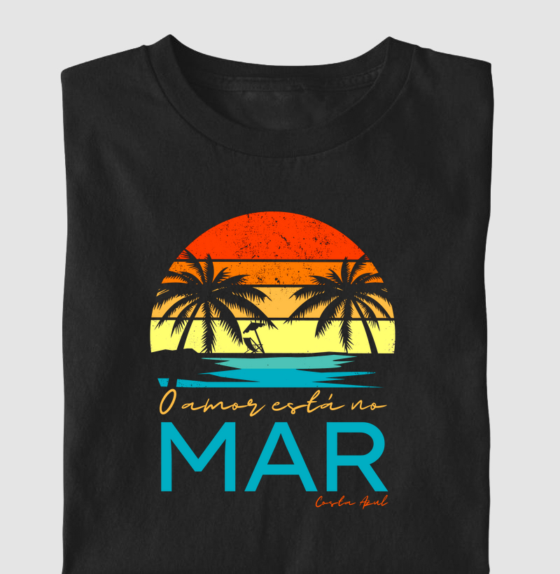 Camiseta O amor está no mar