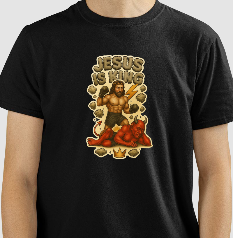 Camiseta "Jesus is king"