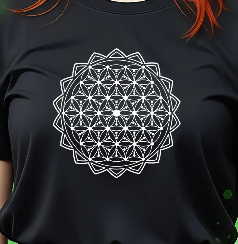 Flor da Vida Dots White