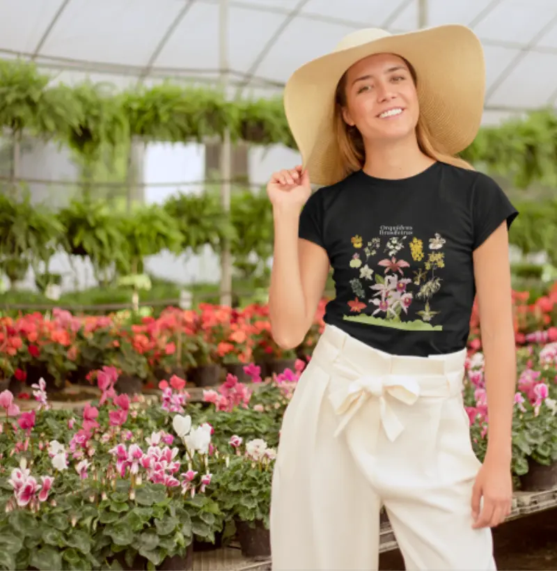 Camiseta T-Shirt Orquideas Brasileiras