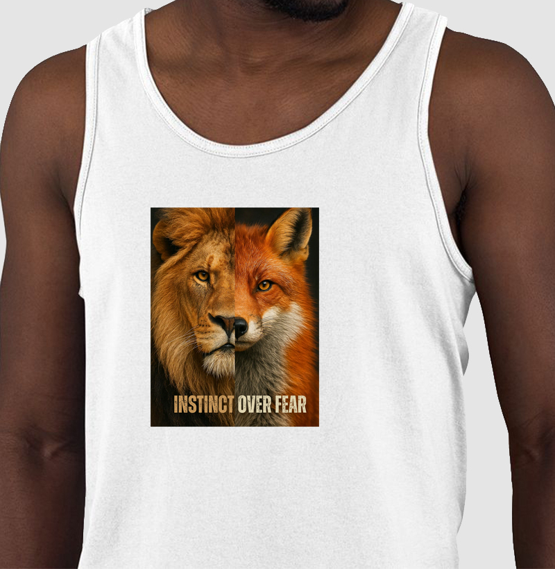 Regata Instinct over fear (instito acima do medo) UNISEX| 100% algodão
