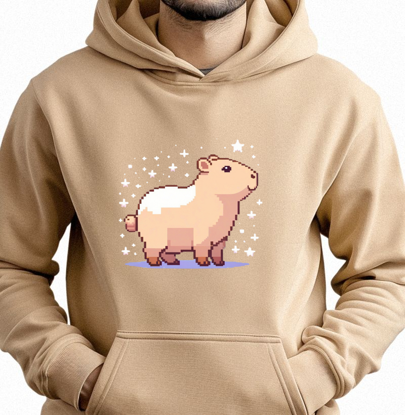 Hoodie Moletom Capivara Pixel Art